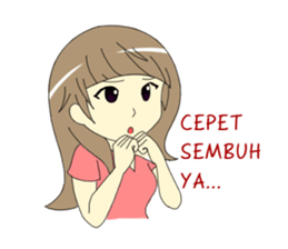 Miss Nadia : Adorable Girl sticker #9627643