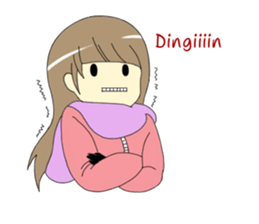 Miss Nadia : Adorable Girl sticker #9627646