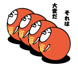 DARUMA with bear sticker #9627959