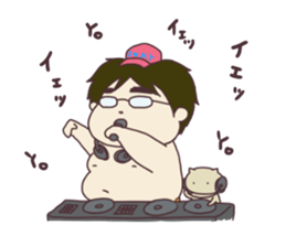 My dear husband and cat 2 sticker #9628084