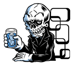 "Normal Mr.Skull's Life" sticker #9628199