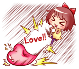 Too love you Sticker English sticker #9629843