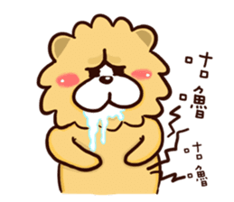 Chow Chow has a wonderful day! sticker #9629969