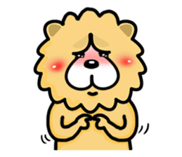 Chow Chow has a wonderful day! sticker #9629970