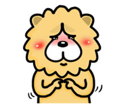 Chow Chow has a wonderful day! sticker #9629970