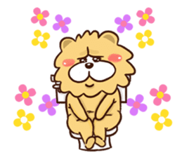 Chow Chow has a wonderful day! sticker #9629989