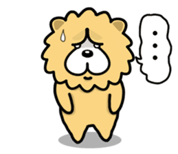 Chow Chow has a wonderful day! sticker #9629992
