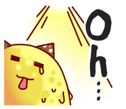 Cheese Cat "Cherish"Sticker English sticker #9630130