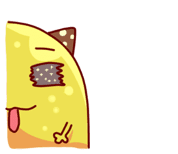 Cheese Cat "Cherish"Sticker English sticker #9630167