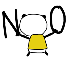 Panda For girls! - English ver. - sticker #9630249