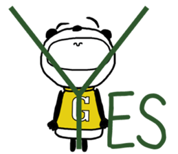 Panda For girls! - English ver. - sticker #9630251