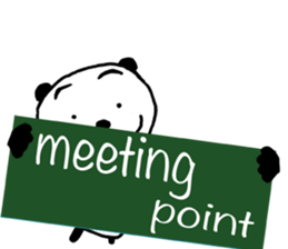 Panda For girls! - English ver. - sticker #9630257