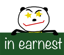 Panda For girls! - English ver. - sticker #9630260