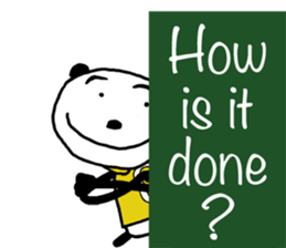 Panda For girls! - English ver. - sticker #9630262