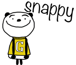 Panda For girls! - English ver. - sticker #9630266