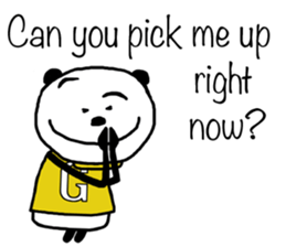 Panda For girls! - English ver. - sticker #9630268