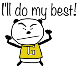 Panda For girls! - English ver. - sticker #9630271