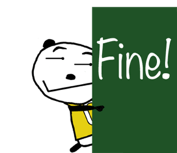 Panda For girls! - English ver. - sticker #9630281