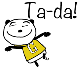 Panda For girls! - English ver. - sticker #9630282