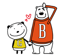 Panda For girls! - English ver. - sticker #9630287