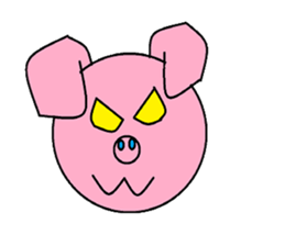 Kindly pig sticker #9630689