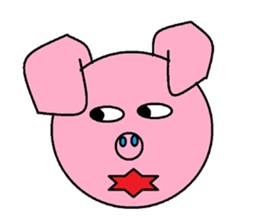 Kindly pig sticker #9630690