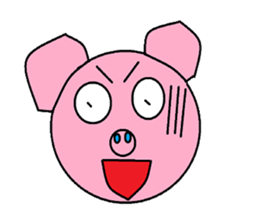 Kindly pig sticker #9630691