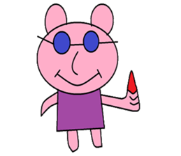 Kindly pig sticker #9630692