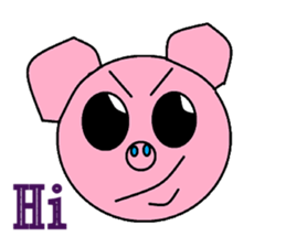Kindly pig sticker #9630694
