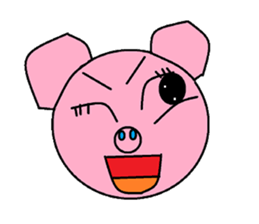 Kindly pig sticker #9630695