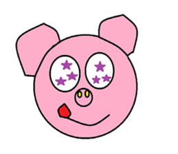 Kindly pig sticker #9630697