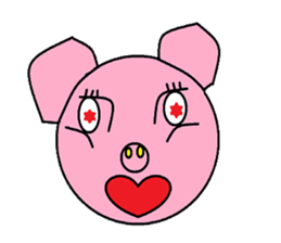 Kindly pig sticker #9630698