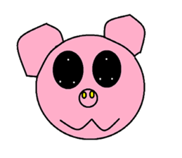 Kindly pig sticker #9630699