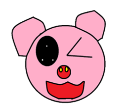 Kindly pig sticker #9630702