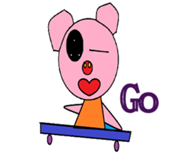 Kindly pig sticker #9630703