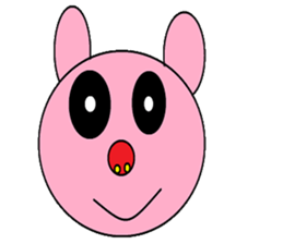 Kindly pig sticker #9630718