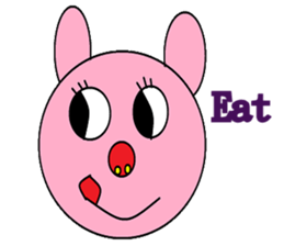 Kindly pig sticker #9630723