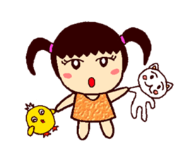 Cute brother Yo-yo & sister Ling-ling sticker #9630769