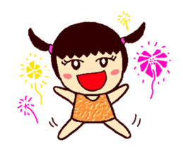 Cute brother Yo-yo & sister Ling-ling sticker #9630776