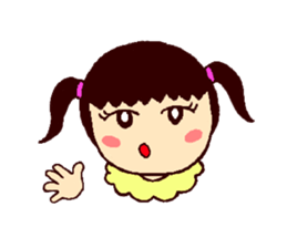 Cute brother Yo-yo & sister Ling-ling sticker #9630782