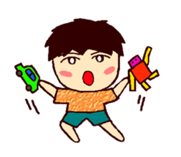 Cute brother Yo-yo & sister Ling-ling sticker #9630788