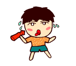 Cute brother Yo-yo & sister Ling-ling sticker #9630791