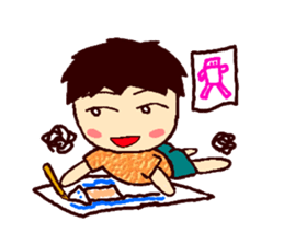 Cute brother Yo-yo & sister Ling-ling sticker #9630792