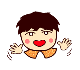 Cute brother Yo-yo & sister Ling-ling sticker #9630796