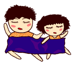Cute brother Yo-yo & sister Ling-ling sticker #9630800