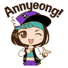 Chibi Korean Girl sticker #9630888