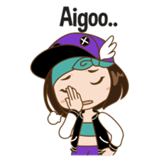 Chibi Korean Girl sticker #9630889