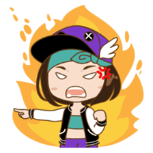 Chibi Korean Girl sticker #9630892