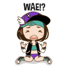 Chibi Korean Girl sticker #9630898