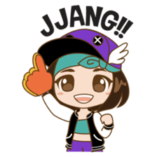 Chibi Korean Girl sticker #9630901